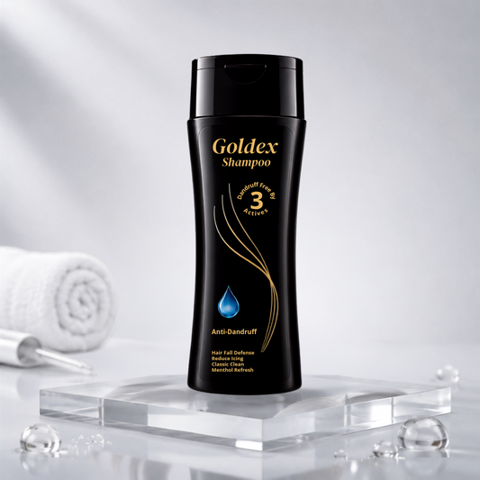 Goldex Black Anti-Dandruff Shampoo – Deep Scalp Clean & Dandruff Control anti dandruff shampoo in Pakistan