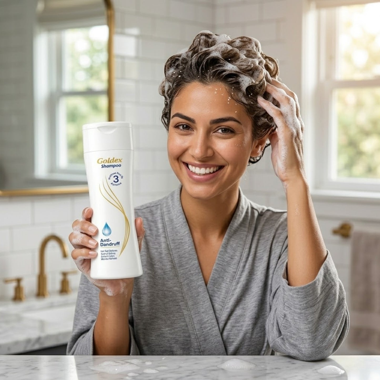 Goldex White Anti-Dandruff Shampoo | Hydrates Dry Hair & Smooth Finish anti Dandruff shampoo in Pakistan