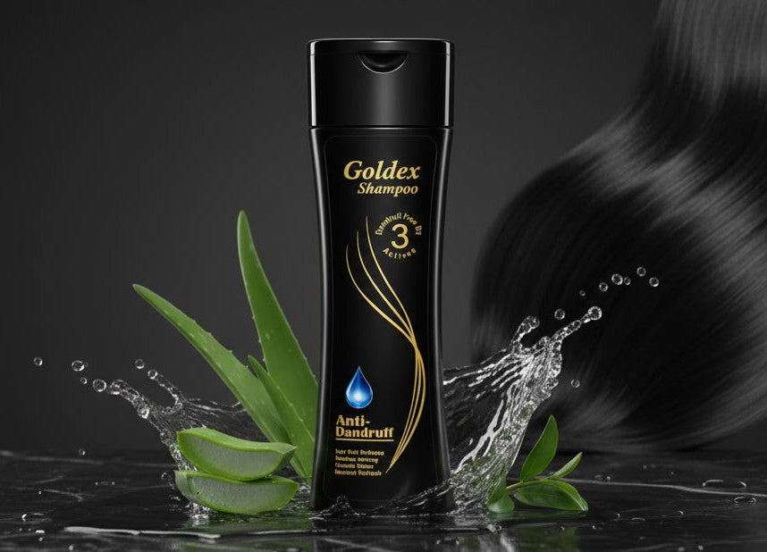 Goldex Black Anti-Dandruff Shampoo – Deep Scalp Clean & Dandruff Control anti dandruff shampoo in Pakistan